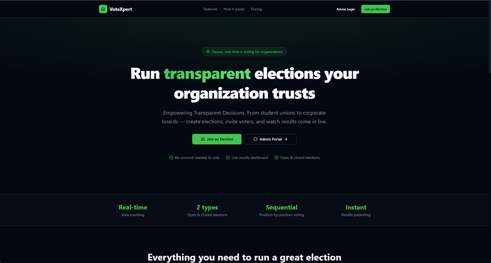 VoteXpert Solution